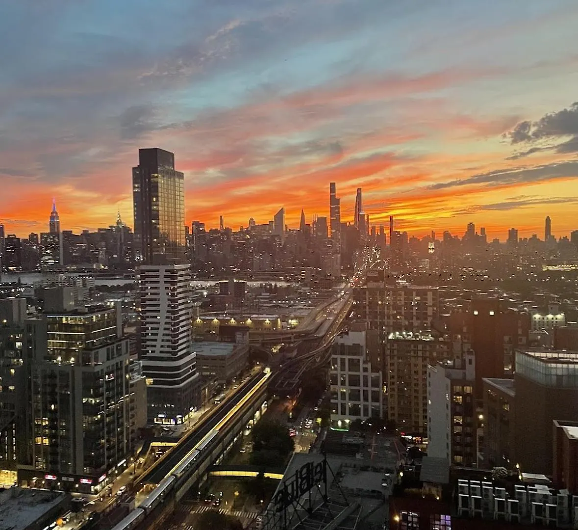 ניו יורק 1 Stop To Midtown Amazing View Luxury High Rise Corner 1 Bedroom Apartment ארצות הברית
