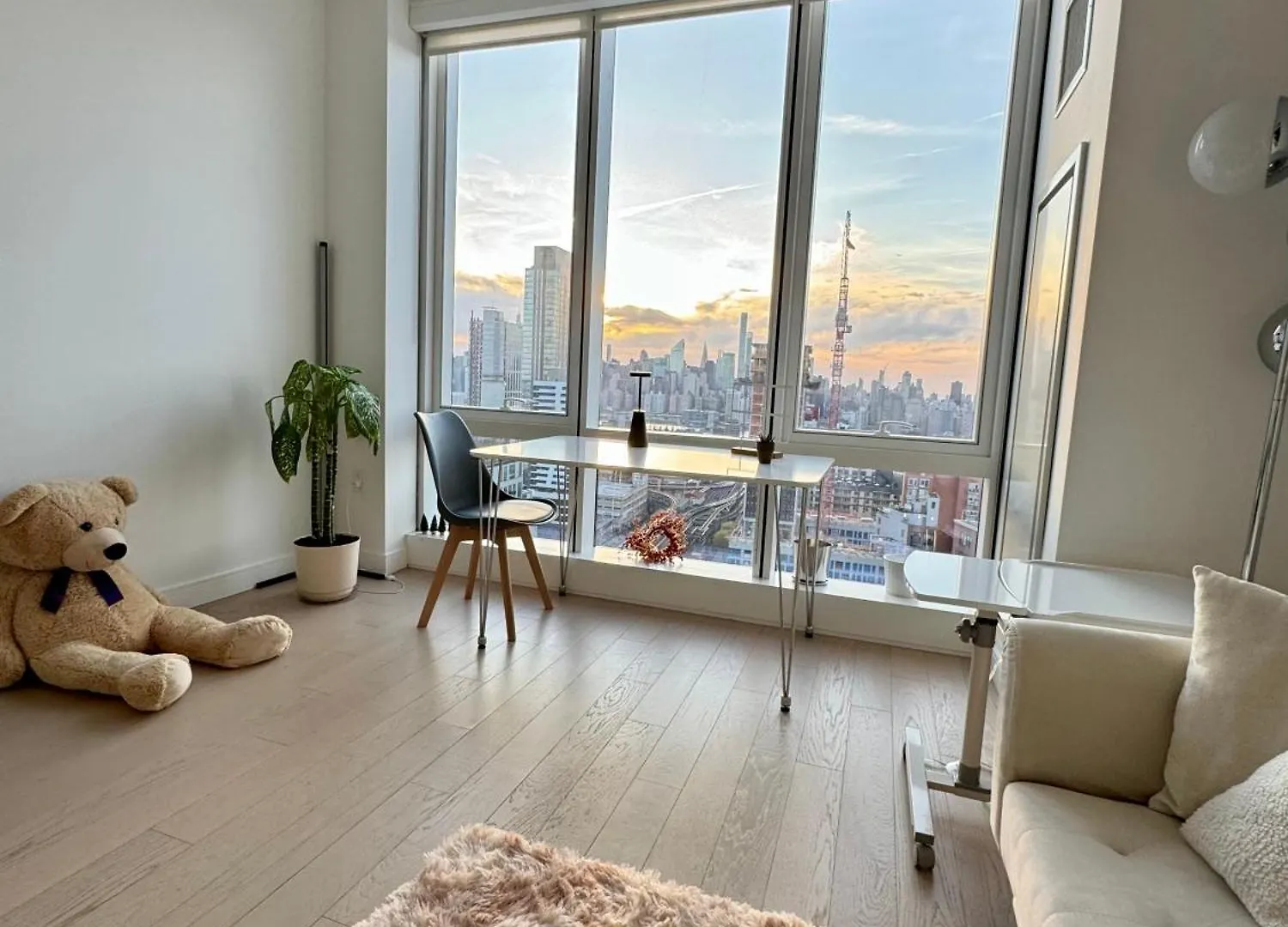 ניו יורק 1 Stop To Midtown Amazing View Luxury High Rise Corner 1 Bedroom Apartment 0*, ניו יורק